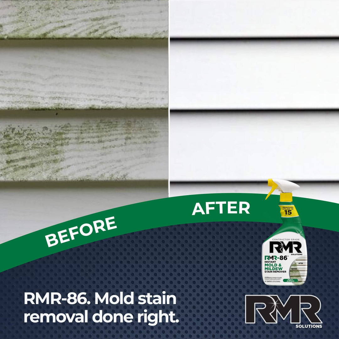 RMR-86 Instant Mold and Mildew Stain Remover Spray - Scrub Free Formula, 30 Fl Oz