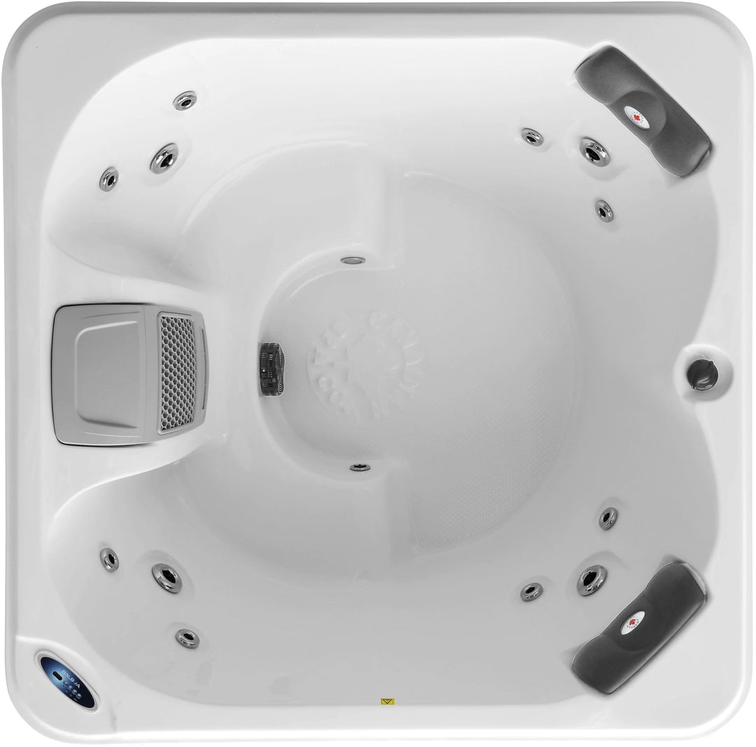 Canadian Spa Company KH-10084 Saskatoon 4-Person 12-Jet Portable Plug & Play Hot Tub 120V with LED Lighting, Multi-speed Pumps, and Glacier Filtration Generic