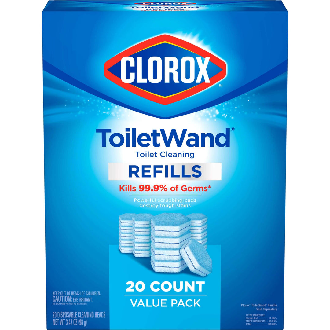 Original Clorox ToiletWand Disinfecting Wand Refill Heads, 20 Count (Package May Vary)