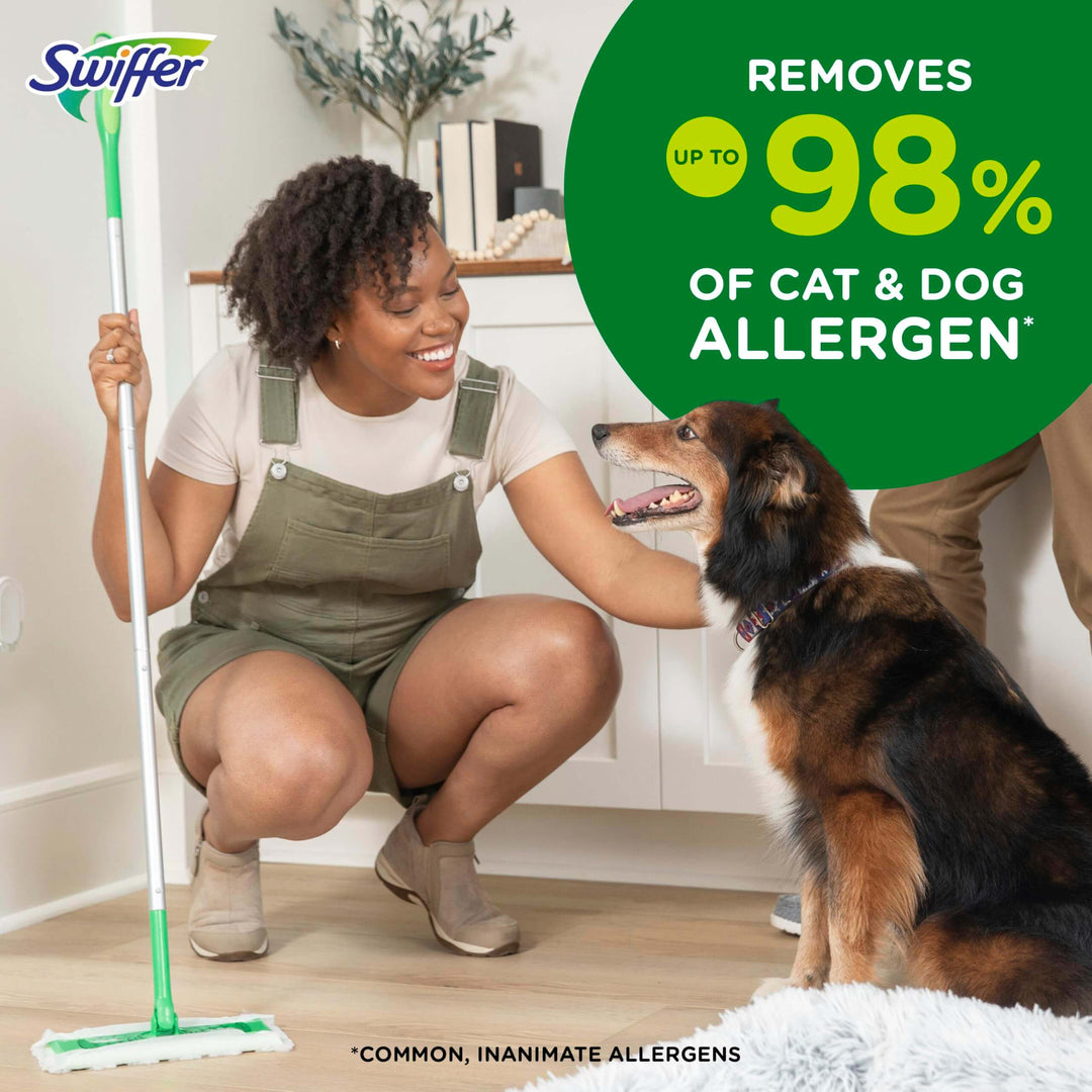 Swiffer Sweeper Pet, Heavy Duty Dry Sweeping Cloth Refills with Febreze Odor Defense, Floor Cleaning, 32 Count