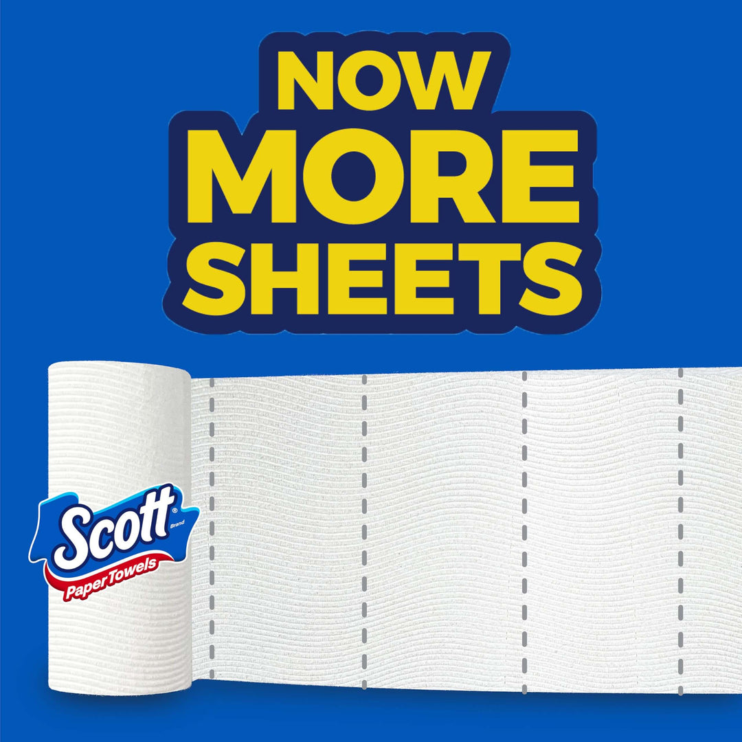 Scott Paper Towels, Choose-A-Sheet, 6 Double Rolls = 12 Regular Rolls (100 Sheets Per Roll)