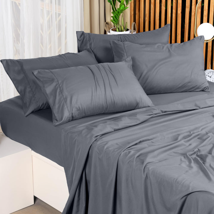 Utopia Bedding Queen Bed Sheets Set - 4 Piece Bedding - Brushed Microfiber - Shrinkage and Fade Resistant - Easy Care (Queen, Grey) Utopia Bedding