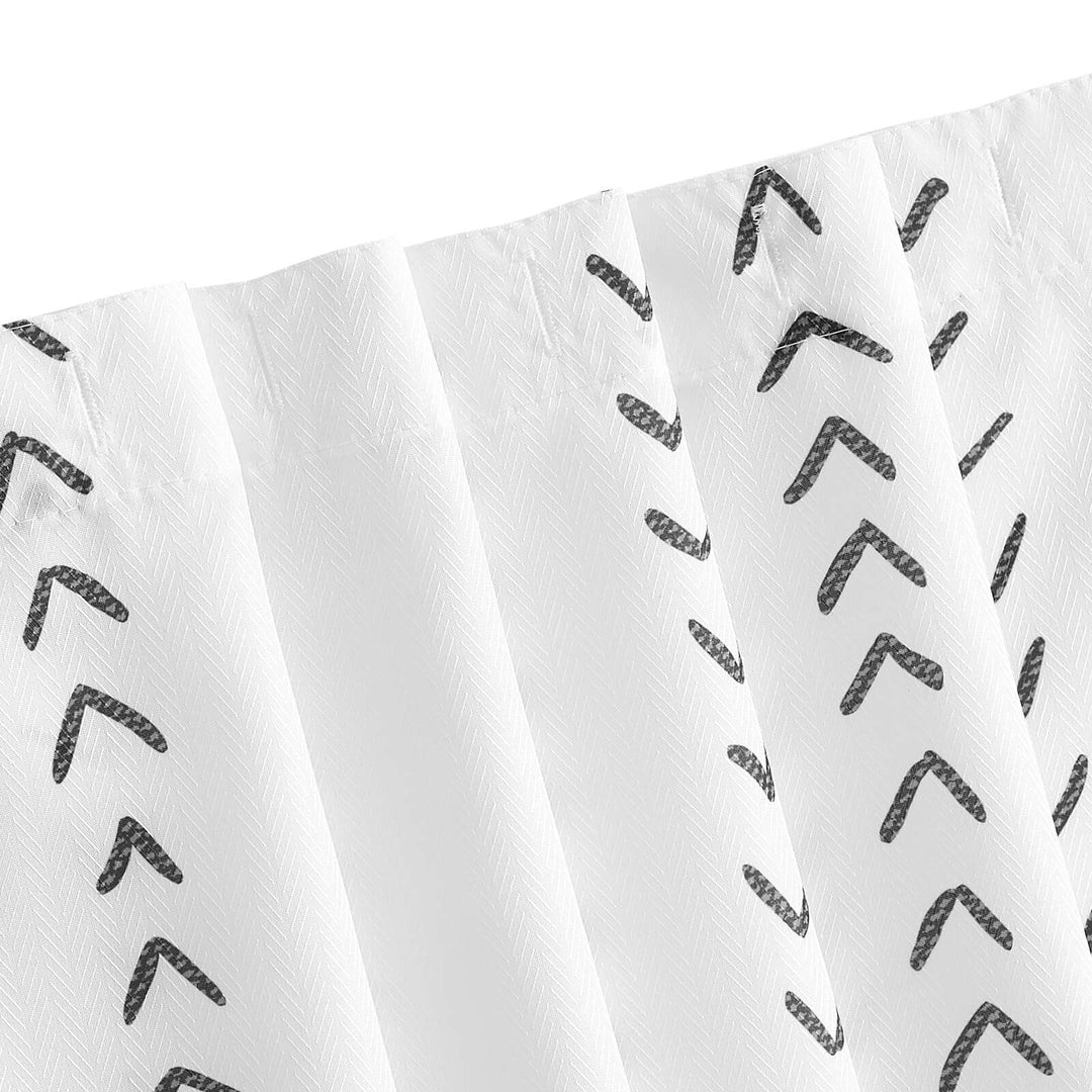 Black and White Arrow Shower Curtain