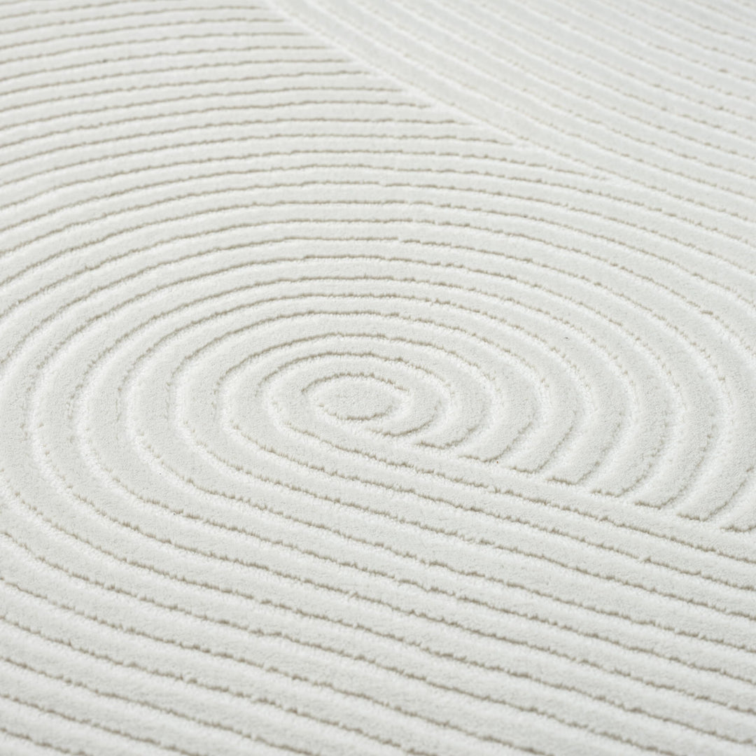 Abani Cream Area Rug for Living Room, Bedroom - Zen Reiki Pattern- 6 x 9 -Durable & Easy to Clean 