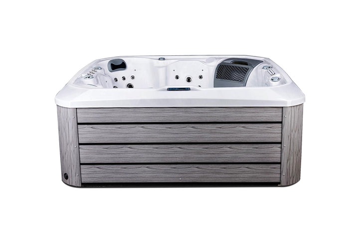 Comfort Hot Tubs - Hot Tub Spa - Seats 5-6 People - 51 Jets – Roll Cover, Water Fountains, Ozonator, LED Lights, Headrests, and More Comfort Hot Tubs