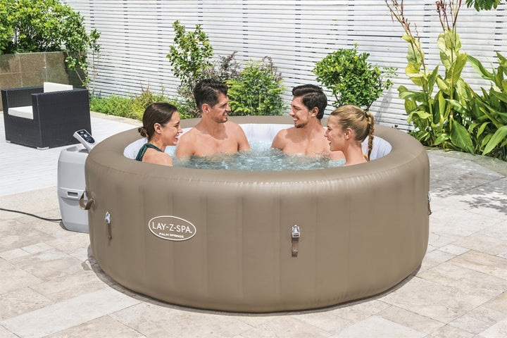 Lay-Z-Spa Palm Springs Inflatable Portable Hot Tub Spa, 4-6 Person Bestway