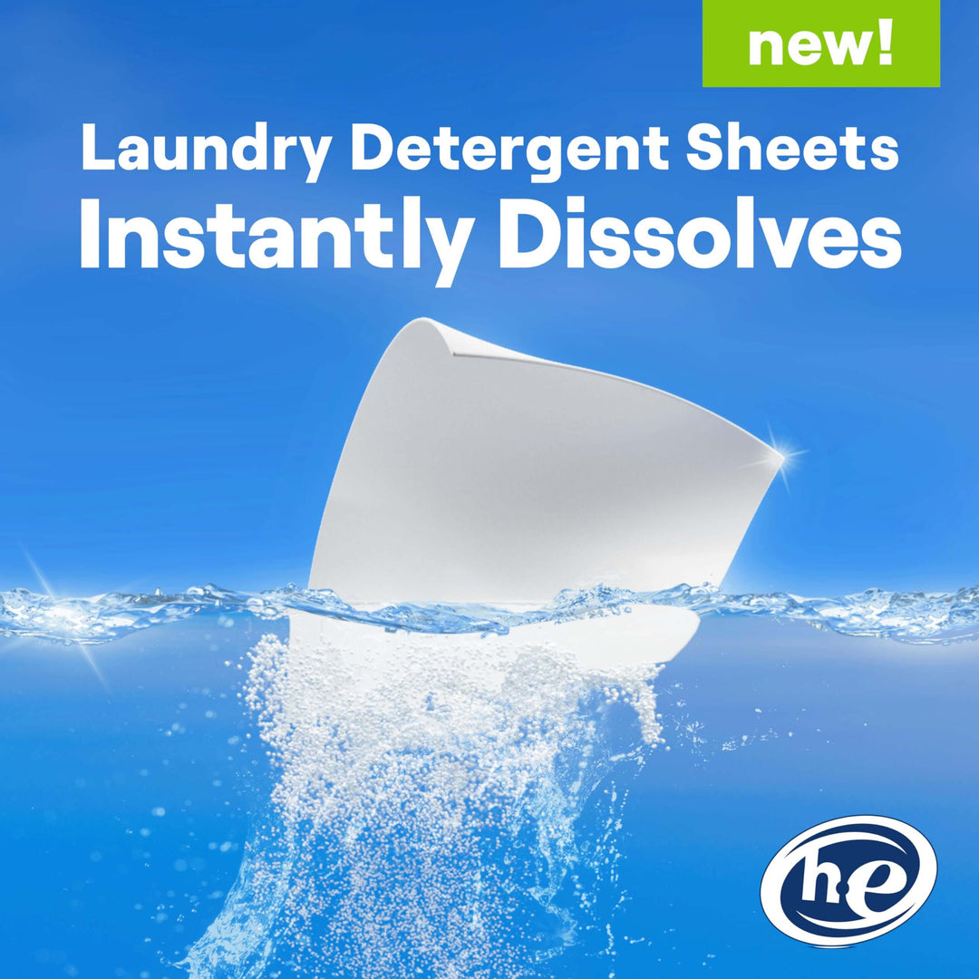 Seventh Generation Laundry Detergent Sheets, Up to 64 Loads, Free & Clear, Made for Sensitive Skin, Safer for your Family