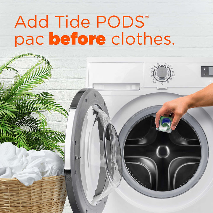 Tide Power PODs Hygienic Clean Heavy Duty Liquid Laundry Detergent Pacs, Free and Clear of Dyes and Perfumes, For Visible and Invisible Dirt, 45 Count, HE Compatible