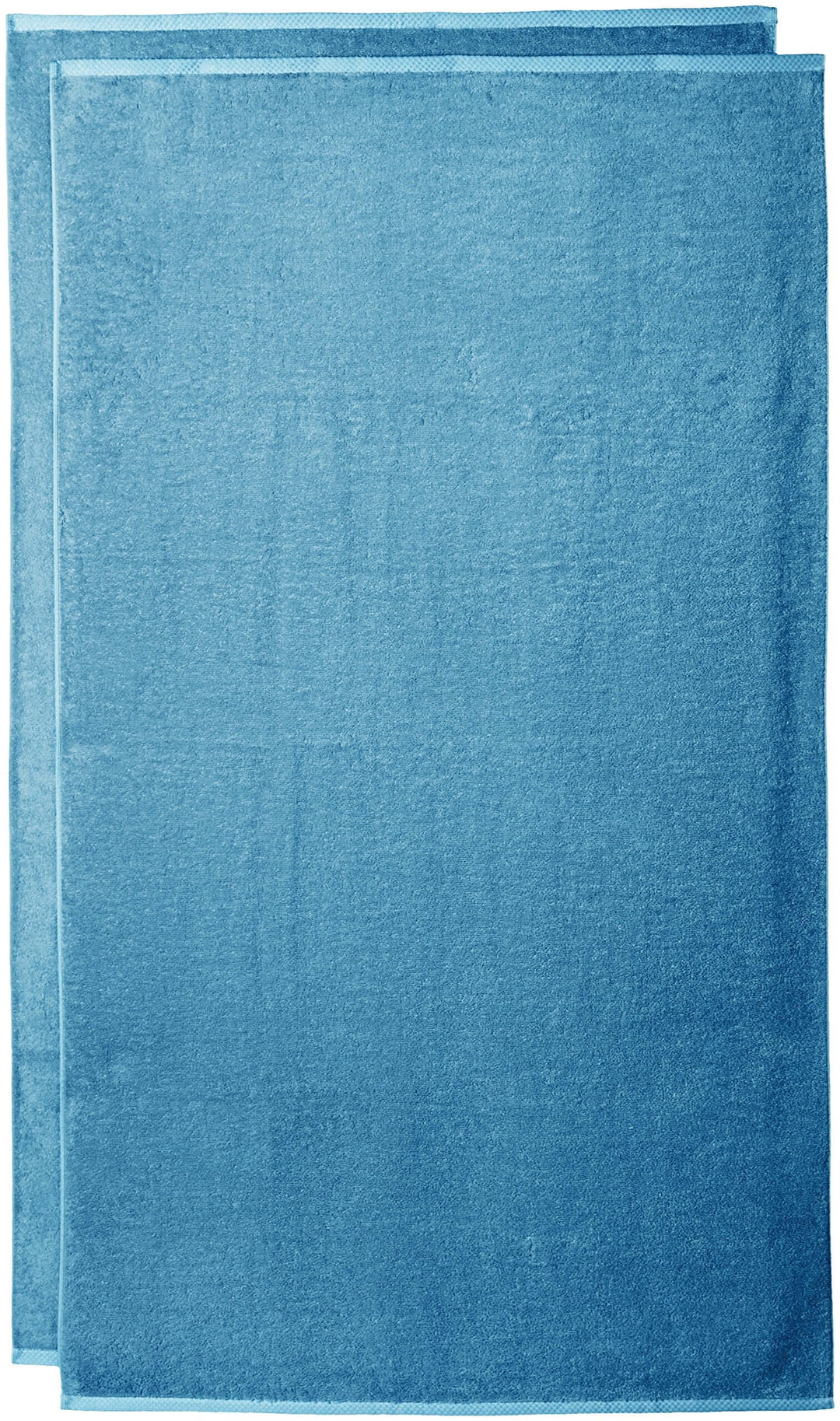 Amazon Basics - 2 Piece Quick-Dry Oversize Bath Towel, 100% Cotton, Lake Blue, 54" x 30" 