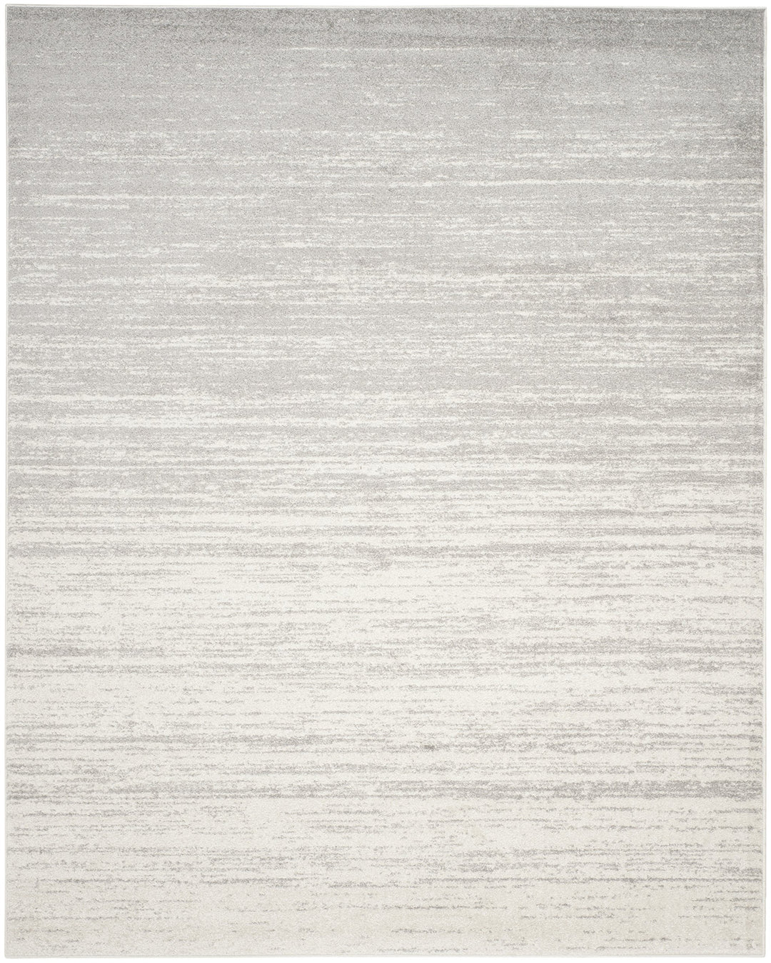 SAFAVIEH Adirondack Collection Area Rug - 8' x 10', Ivory & Silver, Modern Ombre Design, Non-Shedding & Easy Care, Ideal for High Traffic Areas in Living Room, Bedroom (ADR113B) 