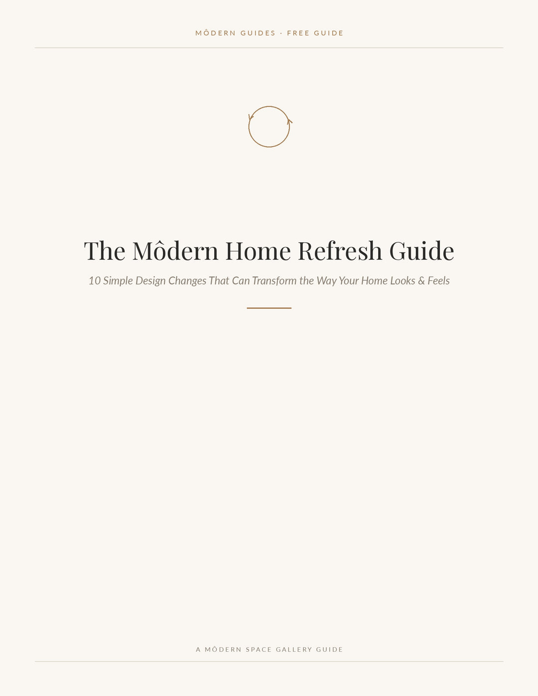 The Môdern Home Refresh Guide