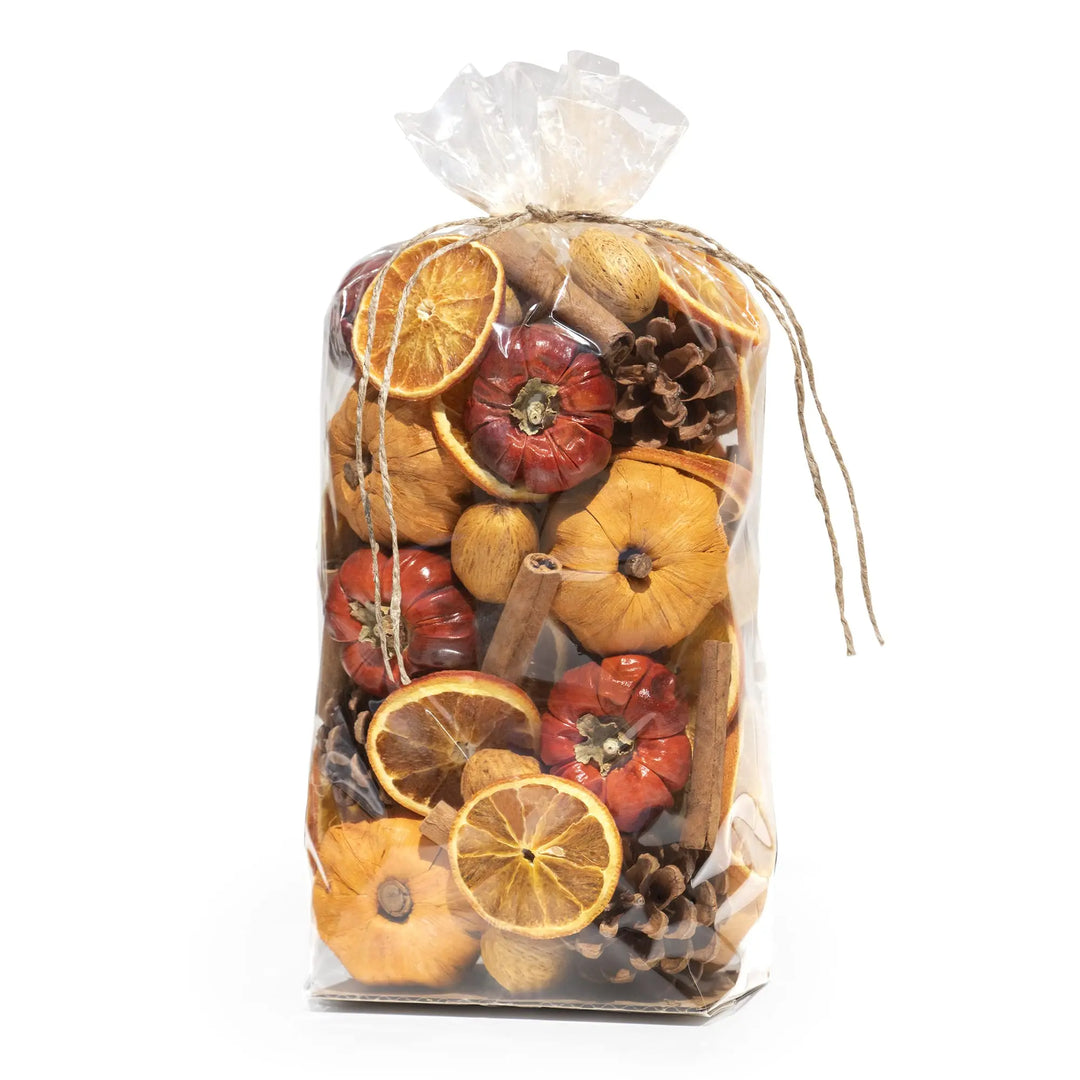 ANDALUCA Potpourri Mini Pumpkins, Cinnamon, Orange Slices &amp; Pumpkin Spice Fragrance