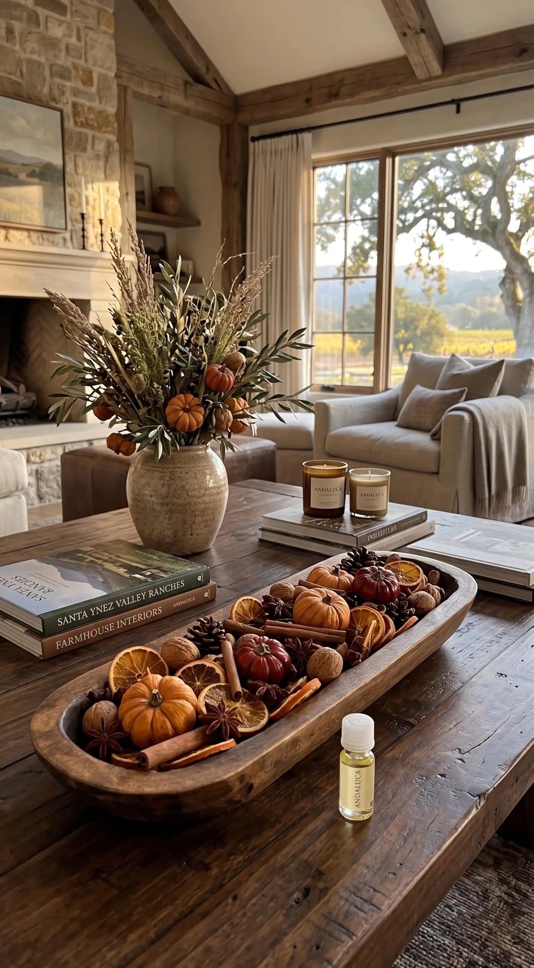 ANDALUCA Potpourri Mini Pumpkins, Cinnamon, Orange Slices &amp; Pumpkin Spice Fragrance