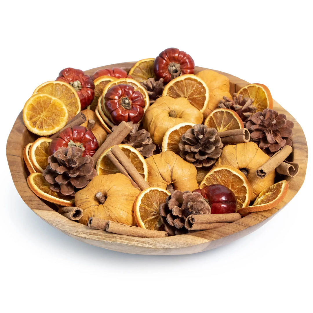 ANDALUCA Potpourri Mini Pumpkins, Cinnamon, Orange Slices &amp; Pumpkin Spice Fragrance