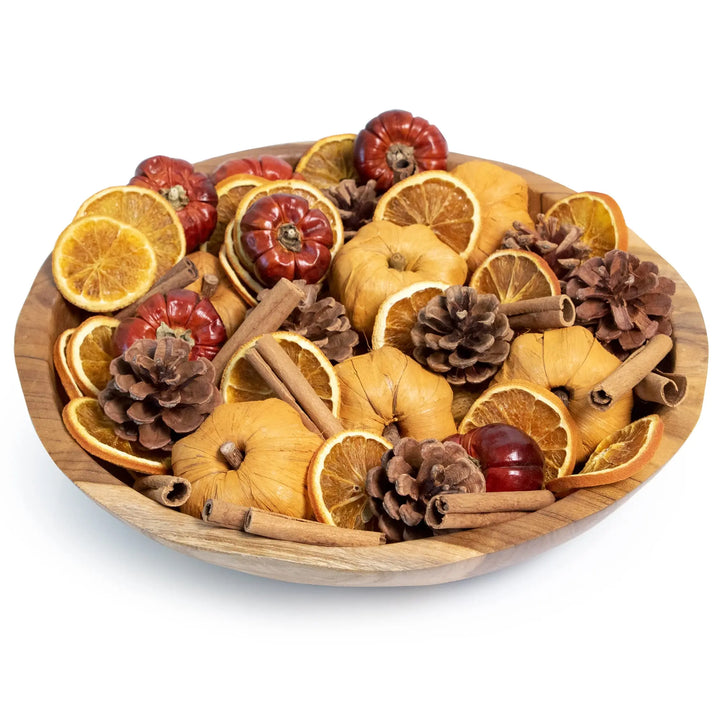 ANDALUCA Potpourri Mini Pumpkins, Cinnamon, Orange Slices &amp; Pumpkin Spice Fragrance