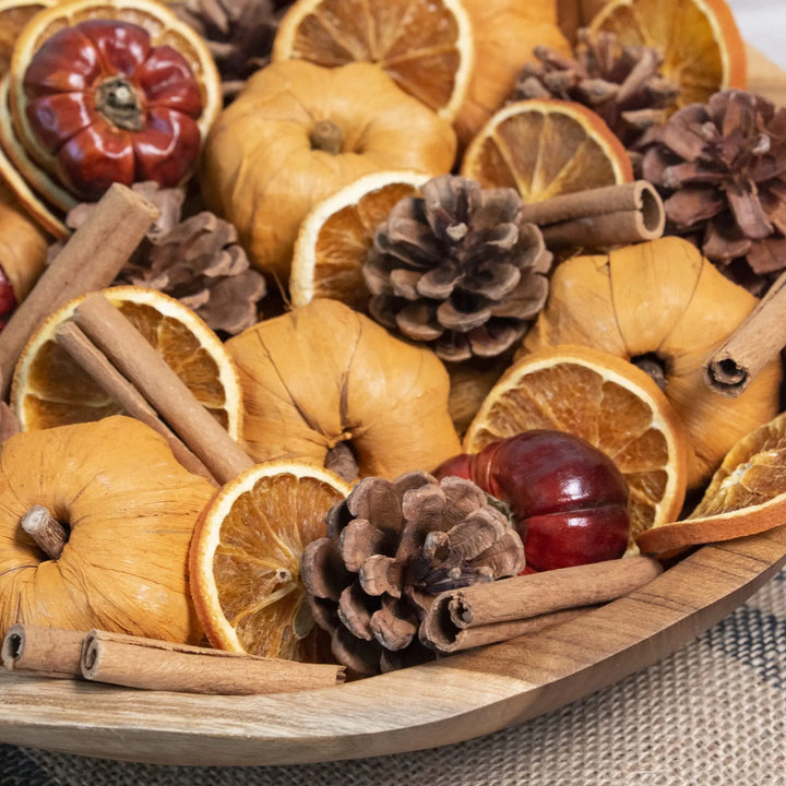 ANDALUCA Potpourri Mini Pumpkins, Cinnamon, Orange Slices &amp; Pumpkin Spice Fragrance