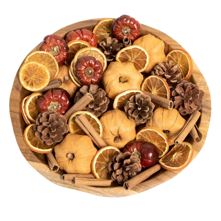 ANDALUCA Potpourri Mini Pumpkins, Cinnamon, Orange Slices &amp; Pumpkin Spice Fragrance