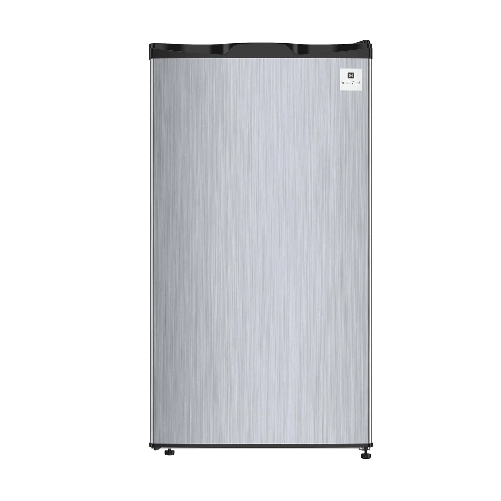 ARCTIC CHEF Mini Fridge, Compact Freezer Compartment, 3.2 Cu. Ft. - Platinum Stainless 