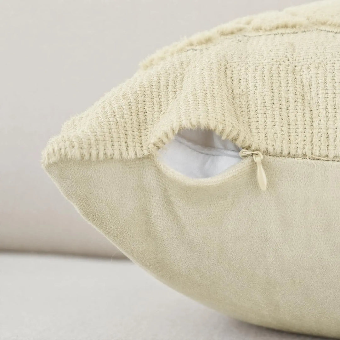 AVOIN colorlife Beige Fall Pumpkin Throw Pillow Covers 18x18 Inch 2PC