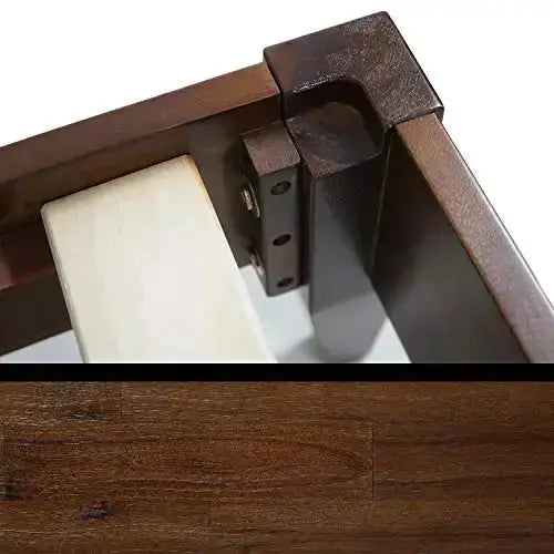 Acacia Emery Wood Platform Bed Frame, 14” - Chocolate