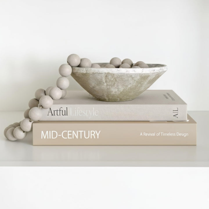 Aesthetic Decorative Books Set of 2 - Stylish Boxes for Coffee Table Decor 