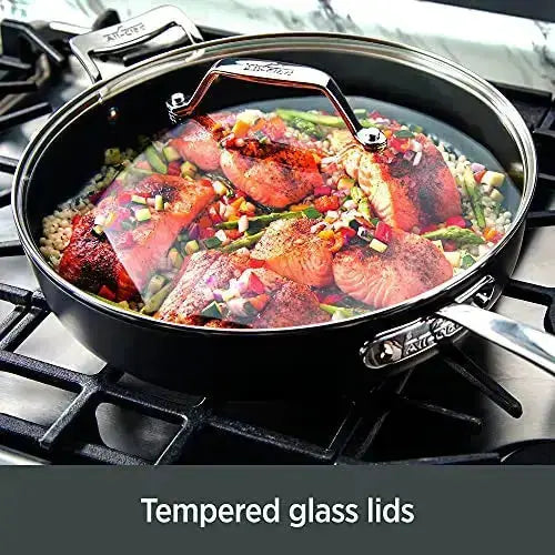 All-Clad Essentials Nonstick Cookware 10-PC Set - Black