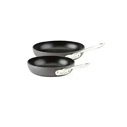 All-Clad HA1 Hard Anodized Nonstick Cookware 2–Piece Set, PFOA Free - Black