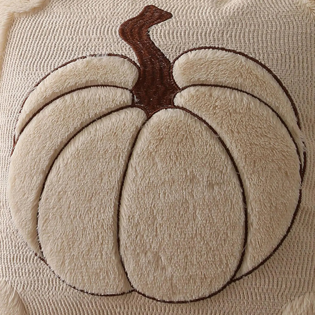 Allorry Fall Pillow Covers 18x18, 2 Pack, Beige Pumpkin Home Decor