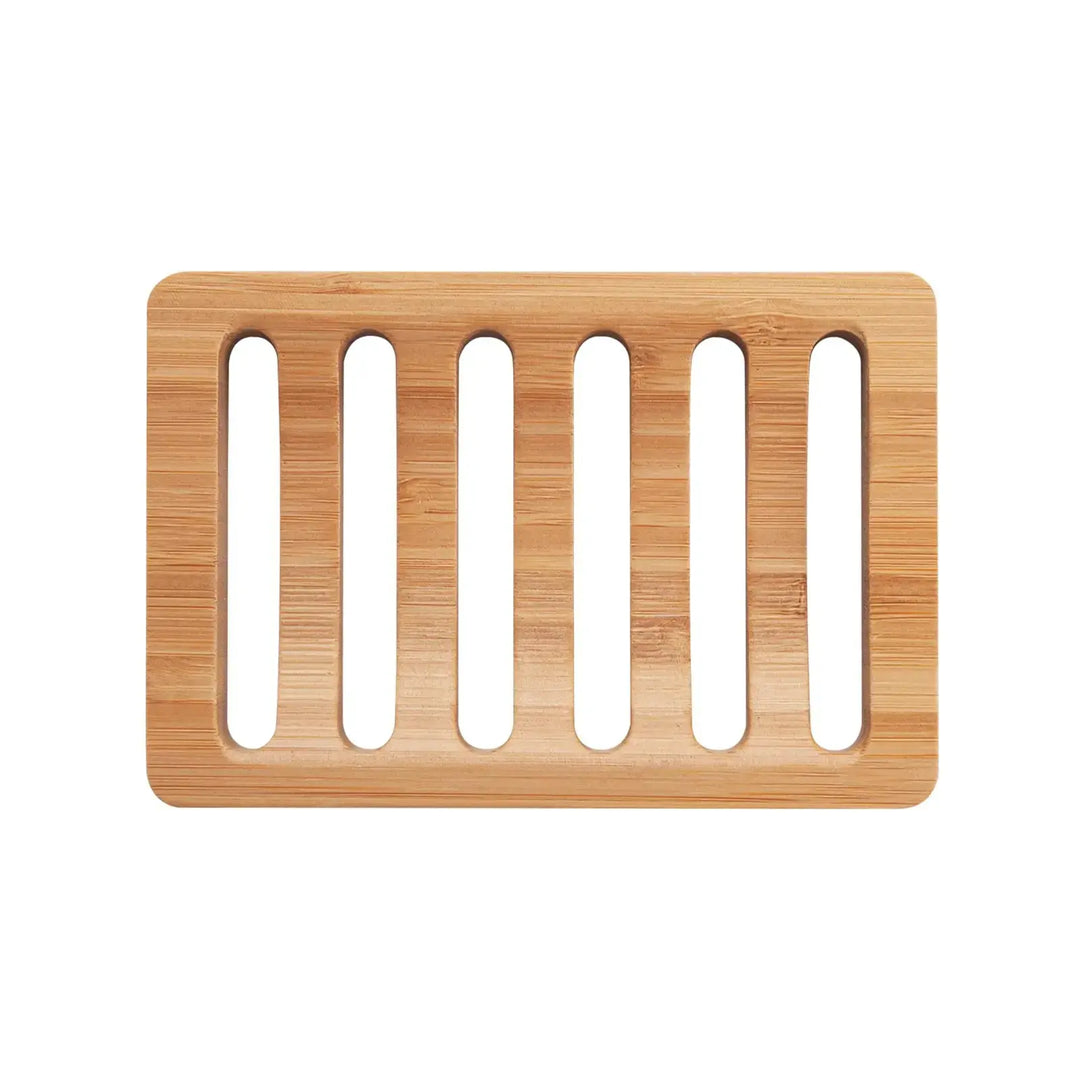 AmazerBath Soap Holder Soap Dish, Bamboo Soap Dish, 2 Pack Wood Soap Holder, Bar Soap Holder for Shower, Soap Tray Self Draining, Soap Saver for Shower, Bathroom, Kitchen(Natural Color) 