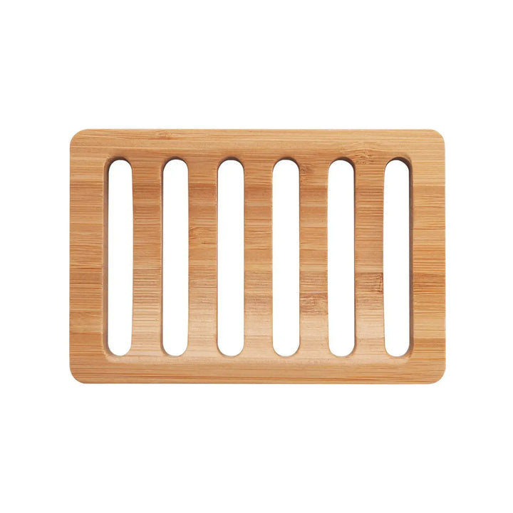 AmazerBath Soap Holder Soap Dish, Bamboo Soap Dish, 2 Pack Wood Soap Holder, Bar Soap Holder for Shower, Soap Tray Self Draining, Soap Saver for Shower, Bathroom, Kitchen(Natural Color) 