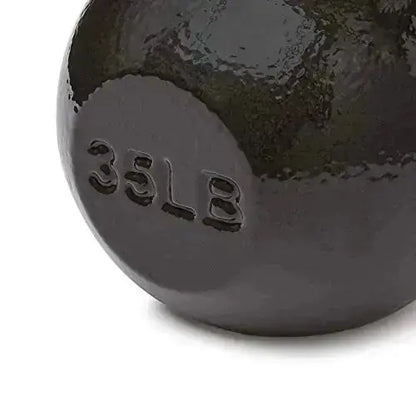Amazon Basics Cast Iron Kettlebell, 35 Pounds - Black