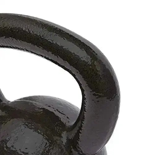 Amazon Basics Cast Iron Kettlebell, 35 Pounds - Black