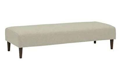 Amazon Brand  Rivet Ava Mid-Century Modern Upholstered Ottoman Bench - Optical Grey Rivet