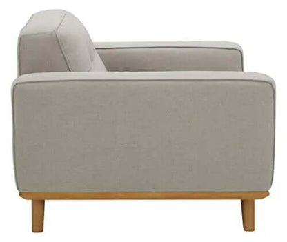 Amazon Brand Rivet Bigelow Modern Oversized Accent Chair - Light Grey/Blonde Rivet
