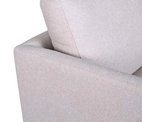 Amazon Brand Rivet Canton Deep Mid-Century Modern Sofa Couch - White Rivet