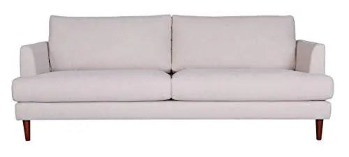 Amazon Brand Rivet Canton Deep Mid-Century Modern Sofa Couch - White Rivet