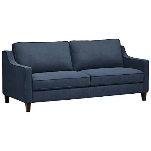 Amazon Brand  Stone & Beam Blaine Modern Sofa Couch - Navy Blue Stone & Beam