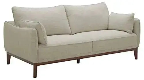 Amazon Brand Stone and Beam Hillman Sofa, Wood Base and Legs - Ivory