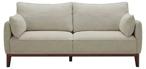 Amazon Brand Stone and Beam Hillman Sofa, Wood Base and Legs - Ivory