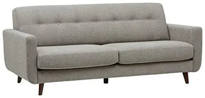 Amazon Brand  Rivet Sloane Mid-Century Modern Sofa Couch - Pebble Grey Rivet