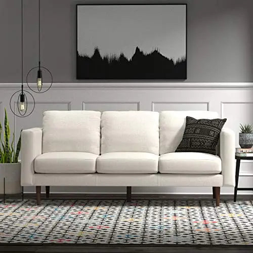 Amazon Sofa  Rivet Revolve Modern Upholstered Sofa Couch - Linen Rivet