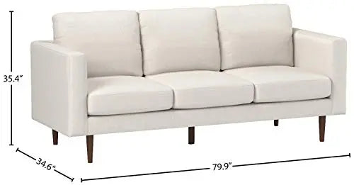 Amazon Sofa  Rivet Revolve Modern Upholstered Sofa Couch - Linen Rivet