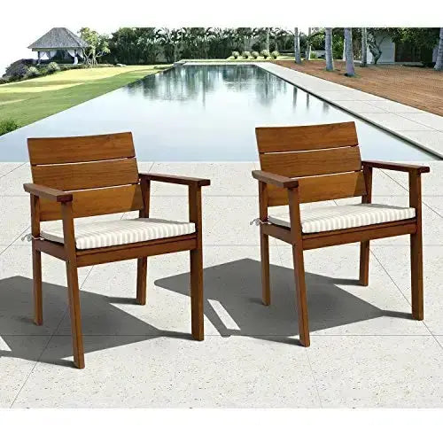 Amazonia Outdoor Furniture 5-Piece Nelson Eucalyptus Table Set - Brown