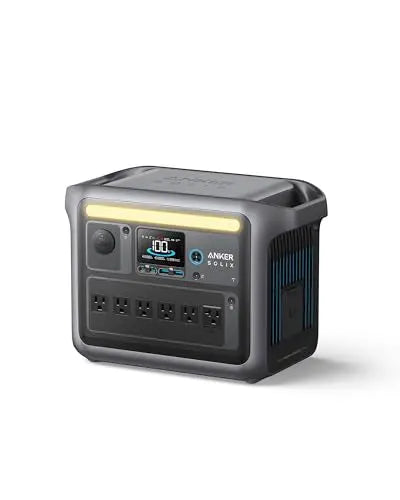 Anker SOLIX C1000 Portable Power Station, 1800W (Peak 2400W) Solar Generator, Full Charge in 58 Min, 1056wh LiFePO4 Battery for Home Backup, Power Outages, and Outdoor Camping (Optional Solar Panel) 