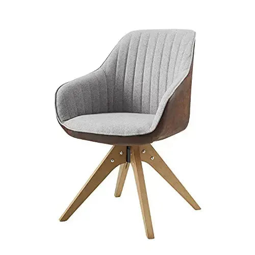 Art Leon Modern Accent Chair | Upholstered Swivel Chair - Brown Art Leon