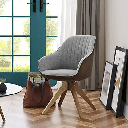 Art Leon Modern Accent Chair | Upholstered Swivel Chair - Brown Art Leon