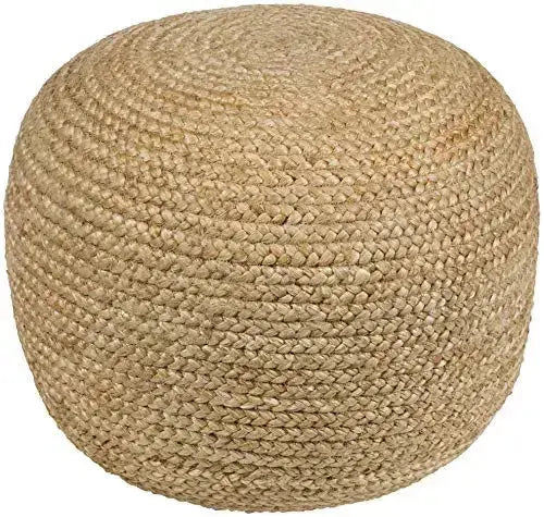 Artistic Weavers Ruiri Pouf | Rattan Pouf - Natural Khaki