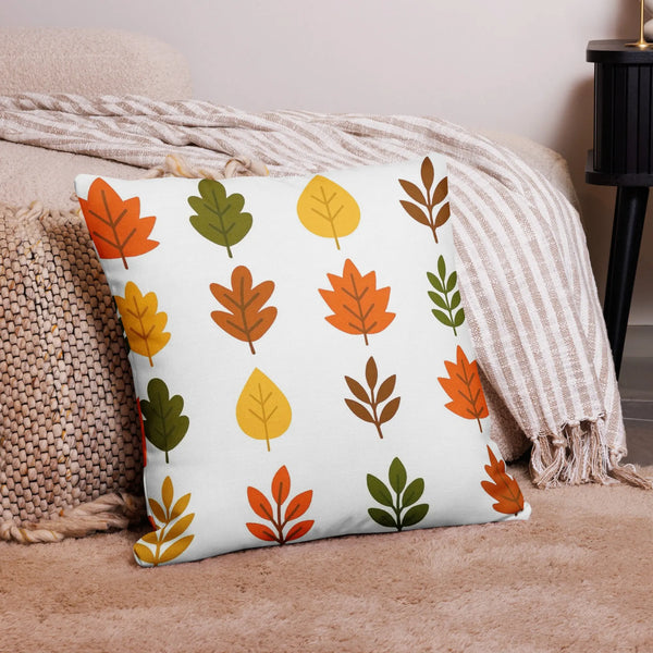 Autumn Leaves Fall Throw Pillow Cover, Double-Sided Premium Quality – Fall Colors