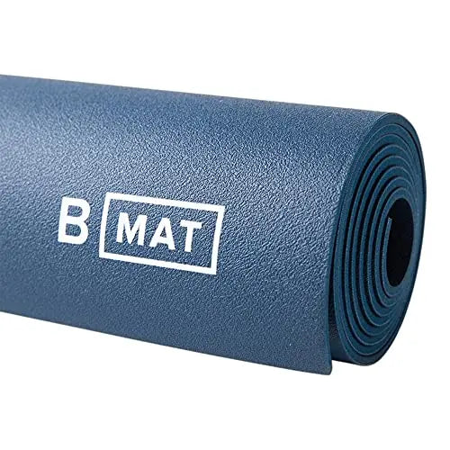 B YOGA B Mat 4mm Thick Yoga Mat | 100% Rubber, Sticky & Eco-Friendly Non-Slip Exercise Mat, 85" - Deep Blue B YOGA