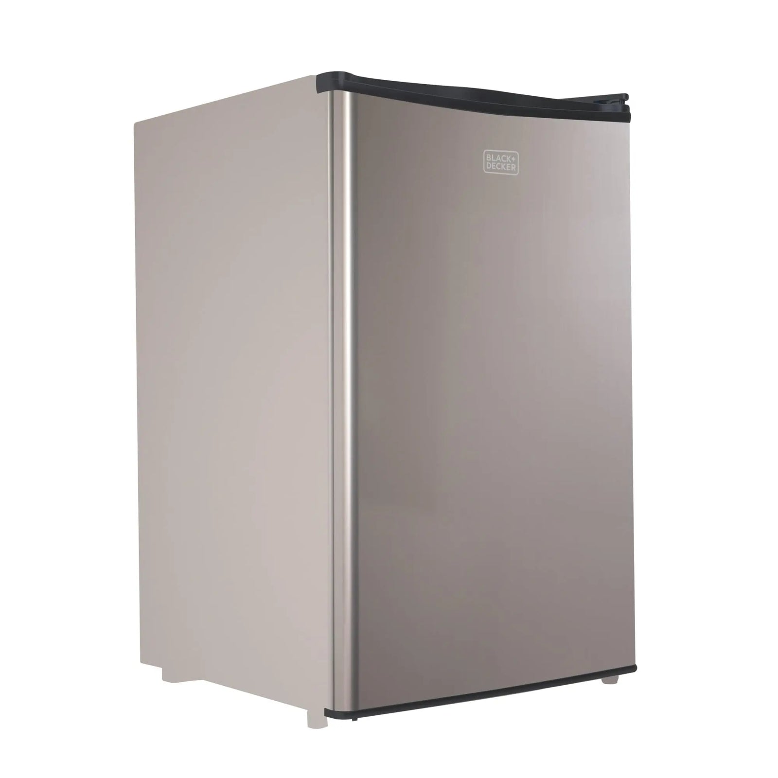 BLACK+DECKER Compact Refrigerator, Mini Fridge with Freezer, 4.3 Cu. Ft. - Silver 